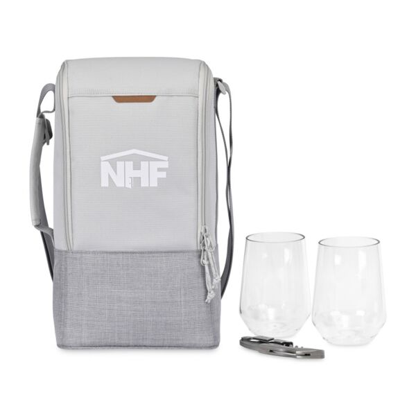Parkview Recycled rPET Insulated Wine-to-Go Carry Tote Thumbnail